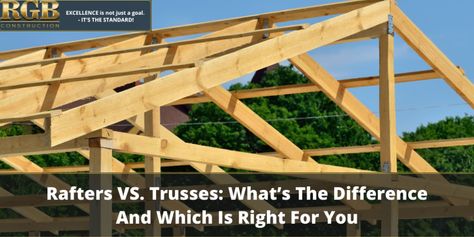 Diy Truss, Rafter Framing, Construction Knowledge, Ridge Beam, Roofing Options, Construction Diy, Attic Space, Roofing Companies, Project Site