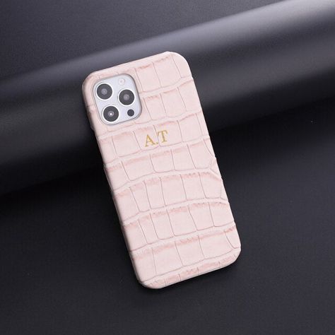 Croc Phone Case 2.0 - Goldbar Goyard Phone Case, Fall Phone Cases, Classy Phone Cases, Chic Phone Case, Christmas List Ideas, Leather Goodies, Monogram Box, Pink Phone Case, Phone Case Monogram