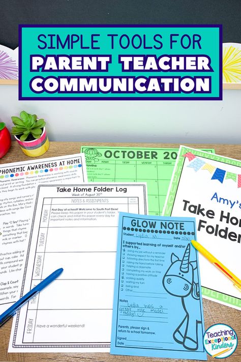 Effective parent teacher communication can make your entire year go more smoothly! In this post, I'm sharing simple tools that you can use to improve parent communication this school year. Click here to take a closer look at these parent teacher communication ideas. Teacher Communication With Parents, Parent Teacher Interviews, Communication Ideas, Teacher Communication, Parent Teacher Communication, Prek Classroom, Info Board, Parent Teacher, Parent Communication