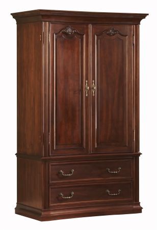 Antique Armoire Wardrobe Design Vintage, Vintage Wooden Wardrobe, Wooden Cupboards Bedroom, Dark Wood Wardrobe, Classical Wardrobe, Armoire Ideas, Colonial Interior Design, Solid Wood Armoire, Wooden Wardrobe Design