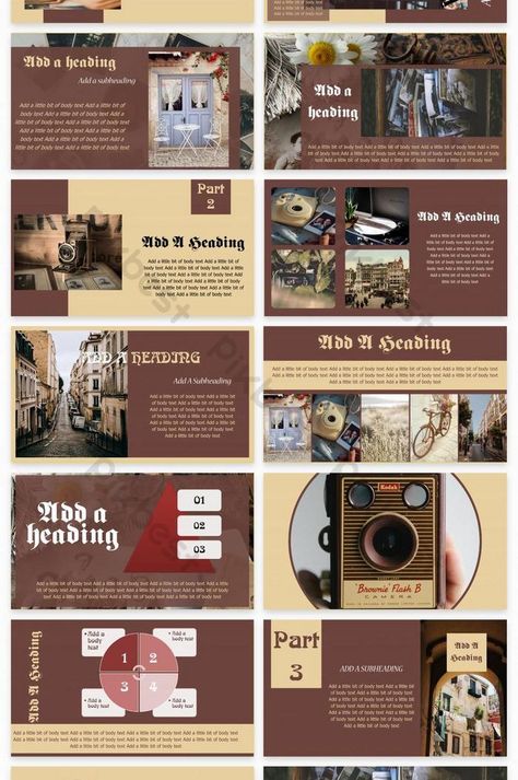 Historical Powerpoint Design, Brown Ppt Template, Vintage Ppt Template, History Ppt Template, Canva Ppt Ideas, Slide Powerpoint Backgrounds, Power Point Design Free, Pastel Brown Background, Historical Presentation