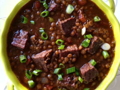 Recipes | Hurst Beans Beef Lentil Stew, Hearty Beef Stew, Beef Soup Recipes, London Broil, Vegetable Beef Soup, Bean Soup Recipes, Lentil Stew, Lentil Salad, Beef Stew Recipe