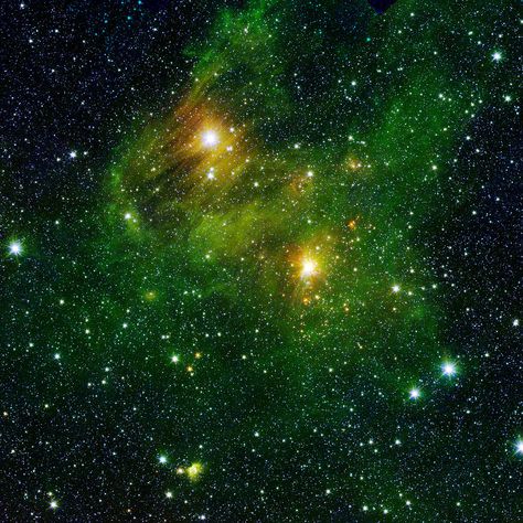 Spitzer Space Telescope, Green Galaxy, Stars In The Sky, Space Photos, Space Images, Hubble Space, Space Pictures, Green City, Hubble Space Telescope