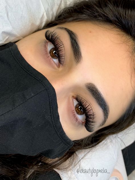 Follow me on instagram @bymeliax #russianvolume #lashextensions #lashtech #hybridlashes #classiclashes #volumelashes Russian Volume Lash Extensions, Lashes Extensions Russian Volume, Long Full Classic Eyelash Extensions, Russian Lashes Extensions, Russian Hybrid Lash Extensions, Hybrid Lash Extensions Volume, Hybrid Volume Lash Extensions Styles, Long Hybrid Lashes, Lash Extensions Hybrid Volume