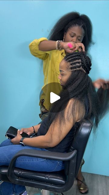 Crochet Styles With Straight Hair, Crochet Hair That Looks Natural, Crochet Styles With Braiding Hair, How To Crochet Straight Hair, Yaki Crochet Hair, Crochet Hairstyles For Black Women Straight, Hair Bundles Hairstyles, Hairstyles For 40 Year Old Black Women, Crochet Leave Out Hair