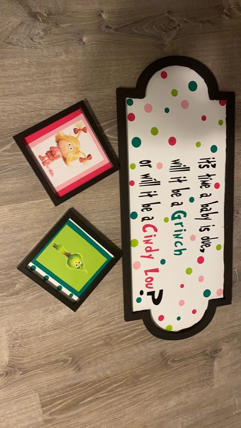 Grinch Gender Reveal Ideas Decoration, Grinch Or Cindy Lou Gender Reveal, The Grinch Gender Reveal, Grinch Themed Gender Reveal, Grinch Gender Reveal Ideas, Grinch Gender Reveal, Themed Gender Reveal, Christmas Gender Reveal, Gender Reveal Baby Shower Themes