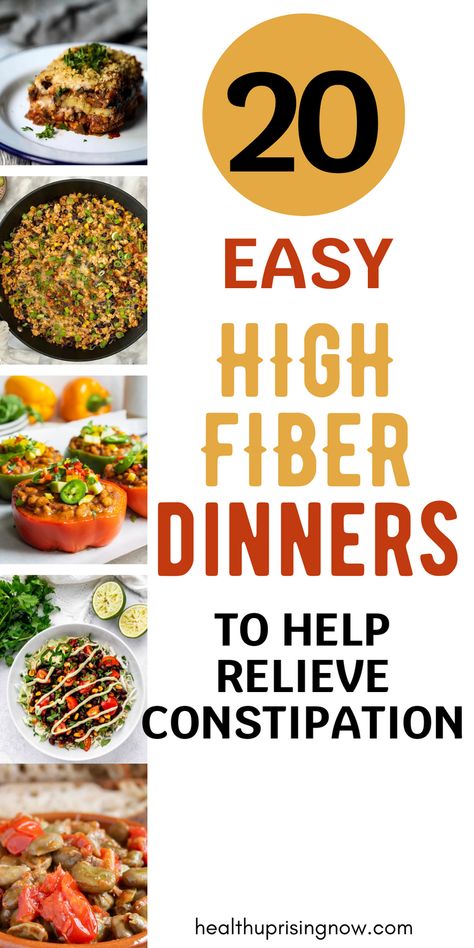 Check out our roundup of 20 gluten-free high-fiber dinner recipes! These tasty high fiber meals are perfect for anyone aiming to boost their fiber intake while sticking to a gluten-free diet. From hearty stews to vibrant salads, these high fiber recipes will keep you satisfied and support your digestive health. 
gut health tips | healthy high fiber recipes | best high fiber meals | gluten free high fiber recipes | high fiber gluten free recipes | high fiber recipes Foods With Fibre, Higher Fiber Meals, Healthy High Fiber Soups, Dinner With Fiber, Fiber Rich Foods Dinners, Meal Prep For The Week High Fiber, Adding More Fiber To Diet, High Fiber Low Carb Foods Meals, Food With High Fiber