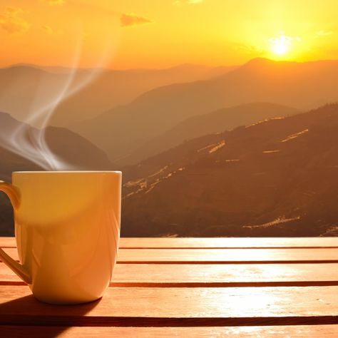 Morning Coffee Photography, Morning Coffee Funny, Kuala Lampur, Morning Photography, Mountain Background, Sunrise Pictures, Coffee Pictures, Morning Sunrise, Coffee Photography