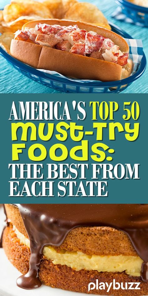 Whether you're planning a cross-country road trip or you're a foodie (in which case, welcome to the club!), it's neat to know which state has the most of the food you love most. The US is full of incredible eating options, and each state actually specializes in a few. So grab a snack and read ahead to find out where you should visit next! *** #PlaybuzzQuiz Foodie American Cuisine Food Tasty Best Food in Each State Boston Cream Pie Maine Lobster Roll Recipe Ideas Playbuzz 1960 Recipes, Onion Dishes, American Cuisine Recipes, American Food Recipes, State Recipes, All American Food, Lobster Roll Recipes, American Foods, Homemade Custard