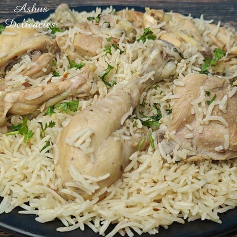 White Chicken Pulao | pilaf, chicken meat | White Chicken Pulao | By Ashus Delicacies | Facebook Chicken Pulao Recipe, Chicken Pulao, Pulao Recipe, Chicken Meat, White Chicken, Meat Chickens, Biryani, Meat, Chicken