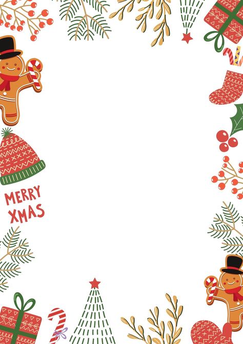 Red Simple Christmas Page Border - Templates by Canva Christmas Border Paper, Christmas Page Borders Free, Christmas Boarders Template Design, Christmas Letter Template Free Printable, Christmas Templates Background, Christmas Borders Free Printable, Christmas Powerpoint Backgrounds, Simple Christmas Background, Christmas Border Design