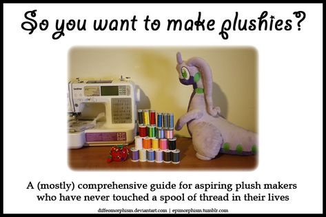 How To Sew A Plushie, How To Make Plushies, Plushie Making, Math Terminology, Make Plushies, Rough Draft, Plushie Patterns, Sewing Stuffed Animals, Thread Spools