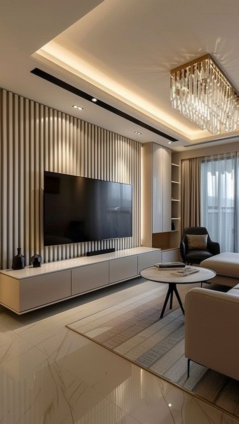 living room tv wall ideas Feature Wall Ideas Living Room With Tv, Tv Unit In Living Room Modern, Small Room Tv Unit Design, Tv Wall Design Modern Tv Rooms, Small Tv Room Design, Tv Living Room Decor, Small Tv Unit Design Modern, Small Tv Room Ideas, Tv Wall Design Small Space