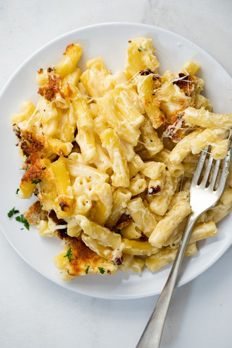 Cheesiest Mac And Cheese, Four Cheese Mac And Cheese, Food Polls, Cheese Mac And Cheese, Edible Recipes, Baked Mac And Cheese Recipe, Cheese Homemade, Baked Penne, Cheese Baked