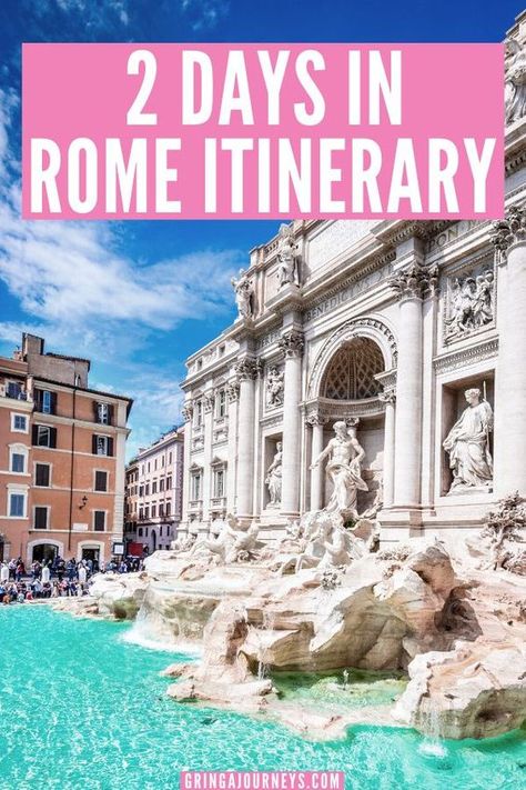 Rome In Two Days, Must Do In Rome Italy, Rome Must Do, Two Days In Rome, Rome Trip Itinerary, Things To See In Rome Italy, Must Do In Rome, Rome 2 Days, Rome What To See