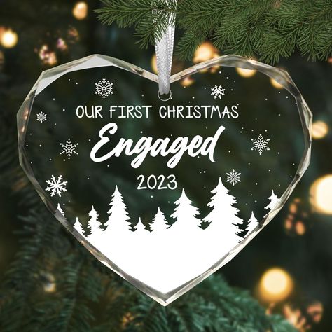 Newly Engaged Gifts, Engaged Gifts, Engaged Christmas Ornament, First Christmas Engaged Ornament, Xmas Couple, Engagement Gifts Newly Engaged, Engagement Christmas Ornament, First Christmas Engaged, Engaged Ornament