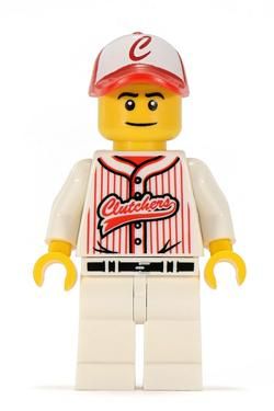 Minifigures Serie 3 - Baseball Player Lego Baseball, Baseball Ideas, Lego Custom Minifigures, Lego Cake, Lego Minifigure, Concession Stand, Lego Party, Lego Parts, Lego Minifigures