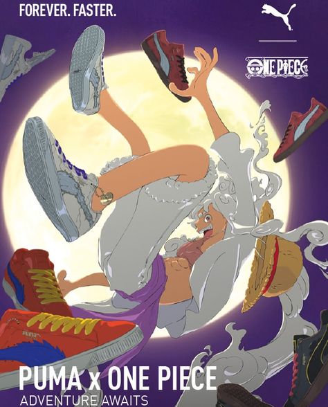 Get ready, One Piece fans! Your favorite manga characters are about to step into the sneaker world in an epic collaboration with PUMA. First teased at the end of February, PUMA has now officially pulled back the curtain on this highly anticipated “One Piece” collection. And let me tell you, it’s a grand voyage of footwear you won’t want to miss! Setting sail next week on March 23rd, the collection features four swashbuckling colorways of the iconic PUMA Suede sneaker, each one paying tribut... One Piece Is Real, One Piece World, Luffy Gear 5, One Piece Drawing, Fantasy Creatures Art, Puma Suede, Puma X, One Piece Luffy, Monkey D Luffy