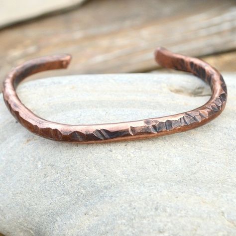 Thanks For Looking At This Ultra Cool Heavy Cuff That I Designed And Created With Solid Copper That Is Forged And Textured. 4 Gauge Solid Copper. Each Cuff Is Slightly Different Than The Next Please Allow For Slight Difference In Color And Structure. Made To Order Copper Is Good For Healing As It Is A Conductor And Helps Blood Circulate Rustic, Arthritis, Healing, Energy, Heavy, Mens, Mans, Unisex, Woman, Women Gemstone Cuff Bracelet, Nugget Bracelet, Boho Color, Cuff Bracelets Handmade, Copper Cuff Bracelet, Wide Cuff Bracelets, Copper Cuff, Turquoise Bracelet Cuff, Rustic Boho