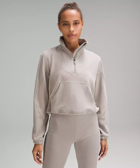 Brushed Softstreme Ribbed Half Zip | Women's Hoodies & Sweatshirts | lululemon | Lululemon (US) Michelle Yeoh, Half Zip Sweatshirt, Lululemon Women, Women Hoodies Sweatshirts, Too Long, Too Short, Zip Sweatshirt, Leggings Shop, Outerwear Women