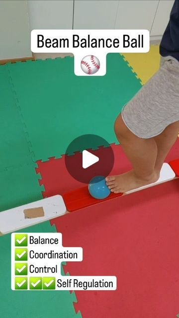 Adam Griffin on Instagram: "An amazing little balance exercise that boosts both motor coordination and self-regulation! 💪🧠 

Perfect for helping kids stay cool and composed while improving their physical skills. 

In the video, you'll see me use a small weighted ball (1lb) as it's slightly squishy, more stable and easier to contorl. Then, you'll see me use a small tennis ball for an older kiddo for a significantly greater challenge. 

#BalanceTraining 
#MotorSkills 
#SelfRegulation 
#occupationaltherapy
#schoolbasedot
#activitiesforkids" Gross Motor Activities For Kids, Kids Brain Games, Vestibular Activities, Pediatric Physical Therapy Activities, School Based Therapy, Coordination Exercises, Pediatric Pt, Play Doctor, Coordination Activities