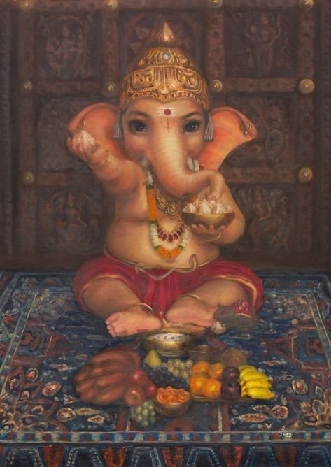 Ganpati Bappa Photo, Ganesh Art Paintings, Shri Ganesh Images, Baby Ganesha, Ganesh Chaturthi Images, Lord Photo, Lord Ganesha Paintings, Ganesh Art, Vedic Art