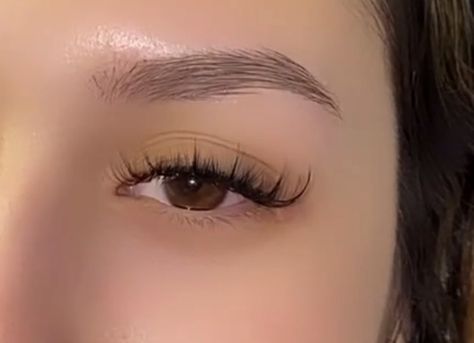 Wispy Hybrid Lash Extensions Asian Eyes, Wispy Fairy Lash Extensions, Wispy Lashes Short, Whispy Light Volume Lashes, Light Wispy Hybrid Lash Extensions, Natural Wispy Lash Extensions Short, Light Cat Eye Lash Extensions, Whispie Eyelash Extension, Light Lashes Extensions