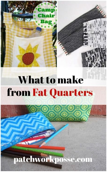 What to Make From Fat Quarters - Simple, Quick and Cute! - Patchwork Posse Easy Fat Quarter Projects, Things To Make With Fat Quarters, What To Make With Fat Quarters, Fat Quarter Sewing Projects, Fat Quarter Projects, Simple Headbands, Sewing Space, Fabric Pumpkins, Quilting Supplies