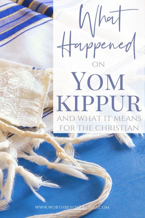 Even though Jesus became our sacrifice and our names are written in the Lamb’s Book of Life, Yom Kippur still offers us a time of prayer and introspection. Many think of it as a "Jewish holiday" but the Day of Atonement offers so much for the Christian! Find out more by reading this article! #jewishroots #messianic #biblestudy #Jesus #worthbeyondrubies #biblical #spiritualgrowth What Is Yom Kippur, Yom Kippur Quotes, Biblical Holidays, Passover Feast, Jewish Customs, The Scapegoat, Day Of Atonement, Biblical Feasts, Jewish Beliefs