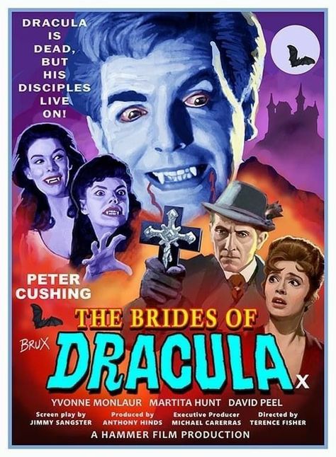 Horror Poster Art, Horror Film Posters, The Brides Of Dracula, Brides Of Dracula, Michael Oher, Hammer Horror Films, Blind Side, Hammer Horror, The Blind Side