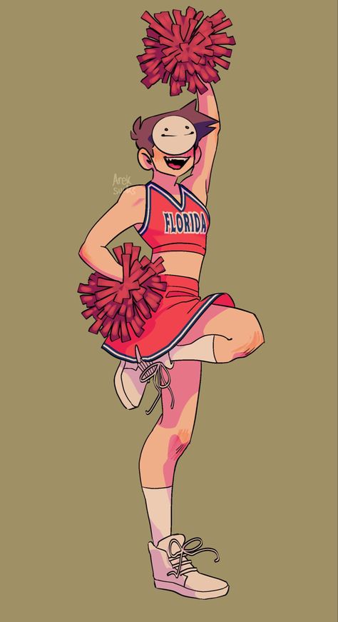 Credit: Twitter @ArekSucks Bottom Dream, Cheer Poses, Dream Friends, Dream Anime, Dream Artwork, Minecraft Art, Minecraft Fan Art, Dream Art, Drawing Poses