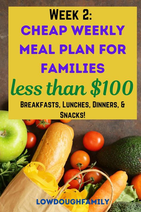 This budget grocery list is perfect for a family that wants to eat healthy but cheap for under $100 a week! Grocery List broken down by section included. Cheap Weekly Meal Plan, Budget Healthy Grocery List, Affordable Meal Plans, Budget Grocery List, Cheap Meals For Two, Budget Grocery, Cheap Grocery List, Meal Planning Board, Cheap Groceries