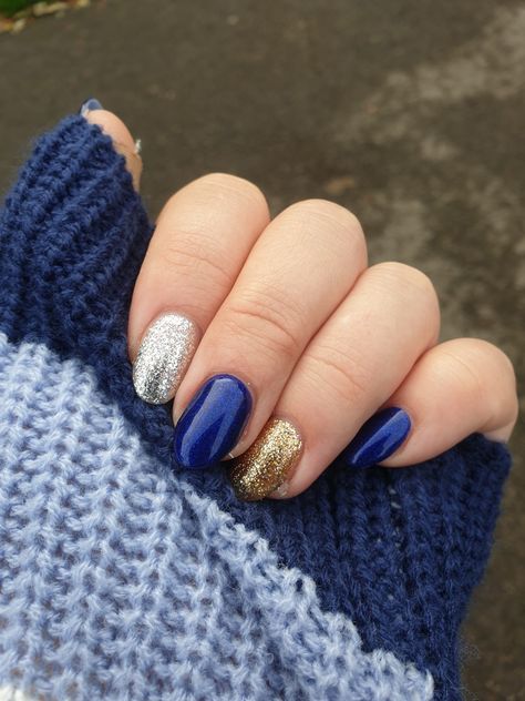 Ravenclaw Nails, Harry Potter Nails Designs, Ravenclaw Harry Potter, Potter Nails, Harry Potter Nail Art, Coffin Design, Harry Potter Nails, Fingernails Painted, Nails Acrylic Coffin