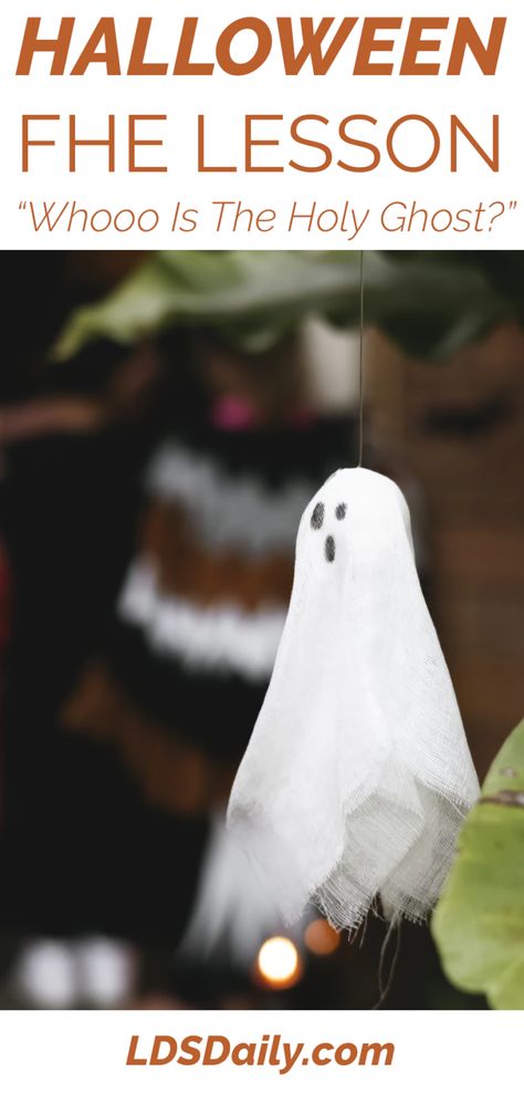 Halloween FHE Lesson - Whooo Is The Holy Ghost? | LDS Daily Halloween Fhe Ideas, Halloween Lds Activity Days, October Lds Activity Days, Holy Ghost Activity Days Lds, October Primary Activity Ideas, Halloween Activity Days Ideas Lds, Activity Days For Girls Lds October, Seminary Halloween Lds, Halloween Primary Activities