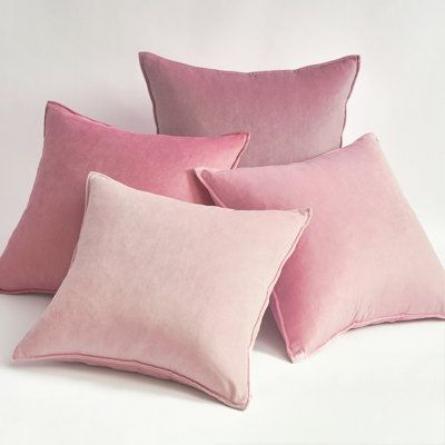 Soft Pink Pillows Living Rooms, Blush Pillows Bedroom, White Couch With Pink Pillows, Light Pink Pillows Bedroom, Pink Pillows Living Room, Pink Pillows Bedroom, Study Sofa, Blue Cushion Covers, Bar Office