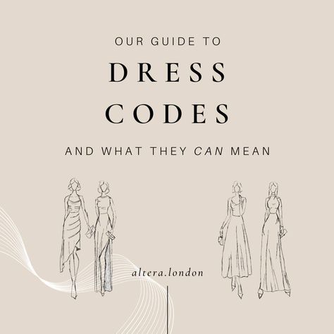 When you finally check the invite details to figure out what to wear... It's hard to navigate the dressy enough/not over dressed minefield. Luckily we have a handy pocket guide to what the dress codes can mean! But the most important thing is to make sure you feel comfortable and true to yourself in your fabulous outfit 👏