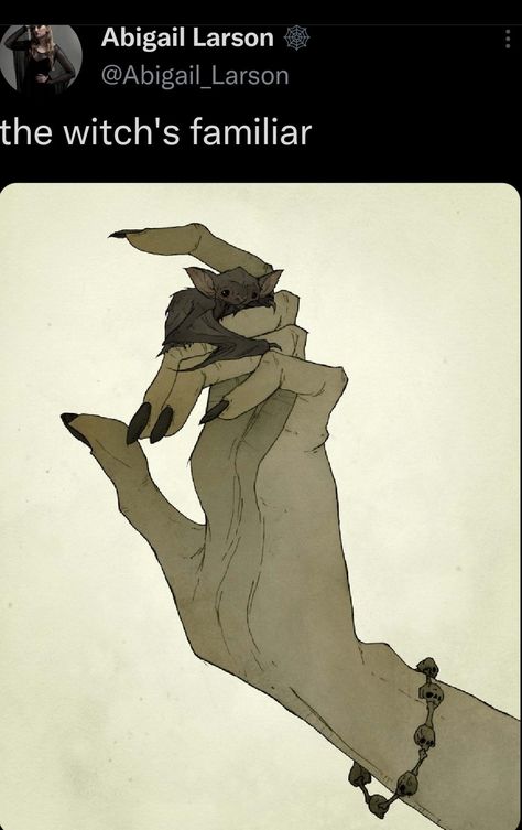 Abigail Larson, Witches Familiar, Bat Art, Arte Peculiar, Arte Obscura, Witch Art, Creature Art, Pretty Art, Drawing Reference