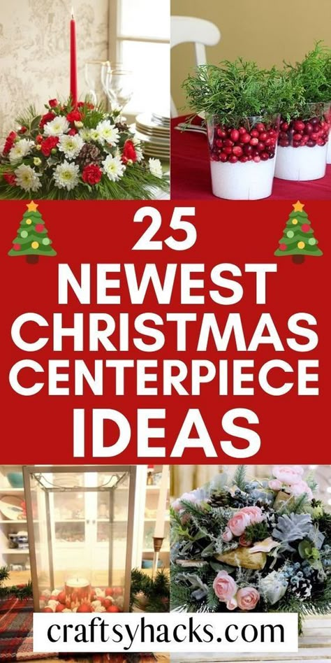 Christmas Centerpieces Cheap, Christmas Centerpiece Ideas, Xmas Centerpieces, Fun Holiday Crafts, Diy Christmas Table, Christmas Centers, Inexpensive Christmas, Centerpiece Christmas, Christmas Table Centerpieces