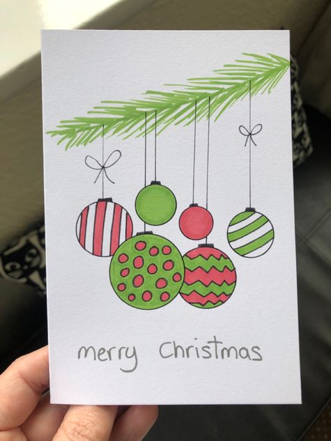 Homemade Christmas Card Ideas Drawing, Simple Hand Drawn Christmas Cards, Christmas Card Ideas Easy Drawing, Easy Christmas Designs To Draw, Hand Drawn Christmas Card Ideas, Christmas Cards Homemade Handmade, Christmas Card Diy Easy, Christmas Cards Diy Handmade Easy, Easy Christmas Card Drawings