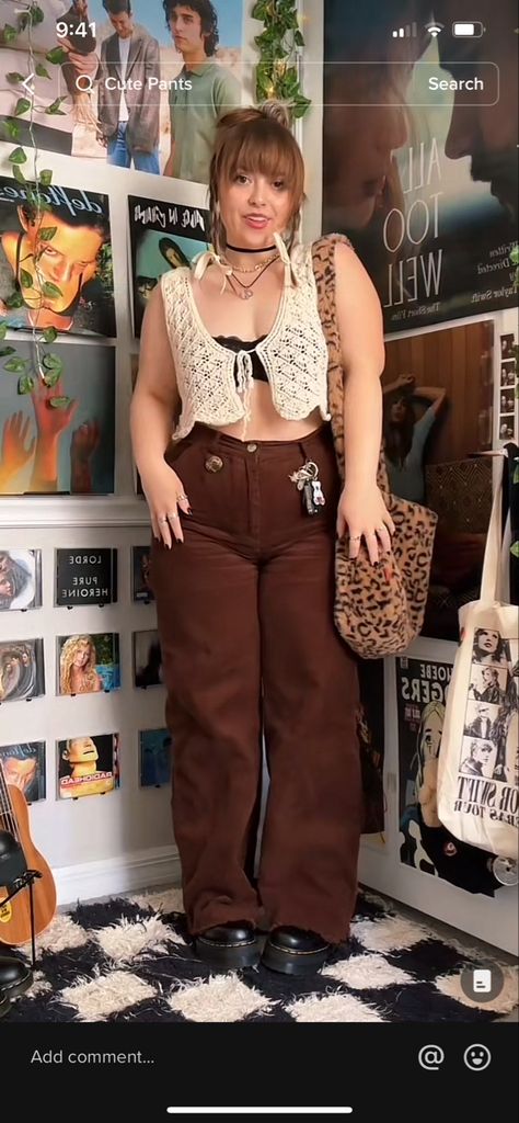 Indie Concert Outfit, Corduroy Pants Outfit, Earthy Outfits, Swaggy Outfits, Curvy Outfits, Outfit Goals, Spring Summer Outfits, Cute Casual Outfits, Summer Outfit