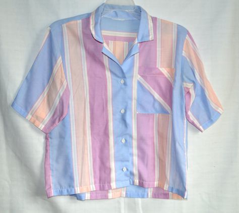 80s Button Up Shirt, 1980s Men, Vintage Blouse, Friends Mom, 1980s Vintage, 80s Fashion, Blouse Vintage, Button Up Shirt, Striped Shirt