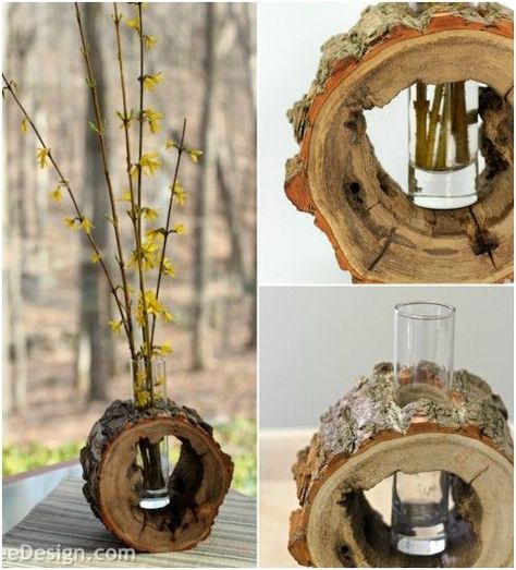 18 Charming Rustic Log Projects: Bringing Nature Indoors - DIY & Crafts. Enjoy the relaxing coziness that comes with homemade log furniture and décor! You can find great Rustic Style Furniture on https://www.cabinfield.com/ site also. Log Decor, Rustic Style Furniture, Log Projects, Deco Nature, Dekor Diy, Into The Wood, Wood Logs, Wood Creations, Deco Floral