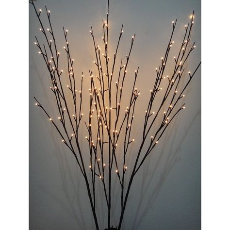 Hi-Line Gift Ltd. Lighted Willow Branch Tree - 144 LEDs | from hayneedle.com Lighted Tree Branches, Starburst Light, Unanswered Questions, Lighted Branches, Christmas Lighting, Willow Branches, Willow Tree, Floor Vase, White Led Lights