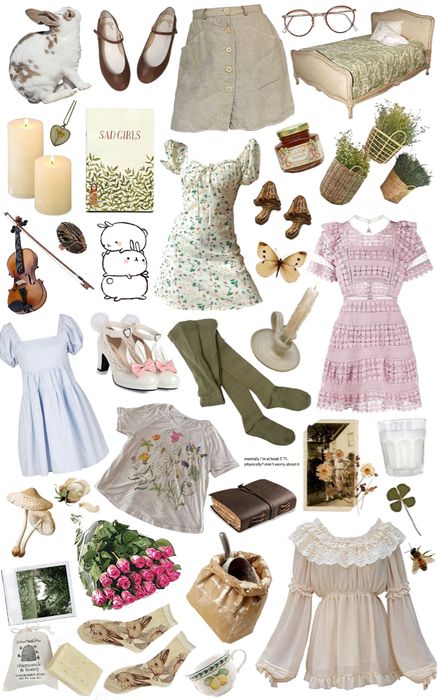 Pisces Outfits Aesthetic, Pisces Aesthetic Outfit, Angel Aesthetic Outfit, Lori Aesthetic, Pisces Fashion, Polyvore Casual, Thrifted Style, Thrifted Clothing, Cottagecore Clothes