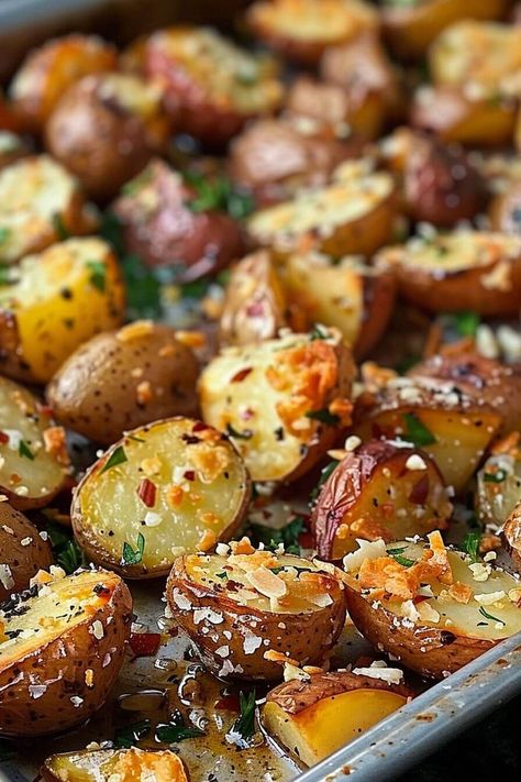 GARLIC PARMESAN ROASTED POTATOES is an easy and quick healthy All Recipes keto dinner ideas recipes that you can cook if you like . In Tasty Recipes blog we Garlic Parmesan Vegetables, Parmesan Garlic Potatoes In Oven, Parsley Potatoes Stovetop, Parm Potatoes In Oven, Parmesean Roasted Potatoes, Garlic Roasted Potatoes In Oven, Garlic Parmesan Red Potatoes, Garlic Parm Potatoes, Roasted Parmesan Potatoes