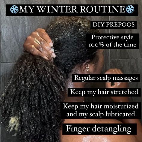 #hairgrowth #hairgrowthchallenge #naturalhairgrowth #naturalhairgrowthchallenge #winterhairroutine #naturalhairroutine #lengthretention #lengthretentionchallenge Hair Care In Winter, Length Retention Hairstyles, Natural Hair Challenge, Length Retention Natural Hair, Hair Journey Tips, Black Hair Tips, Growth Challenge, Winter Hair Care, Length Retention