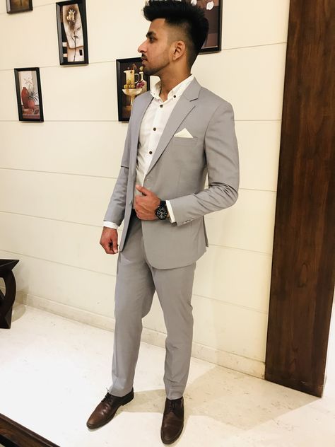 #formals #suits #coat #pant #greycoat #coatpant #whiteshirt #brownshoes Grey Court Pant For Men, Cot Pant For Men Wedding New 2023, Cot Pant For Men Wedding, Cot Pant For Men, Coat Pant For Men Wedding, Coat Pant For Men, Grey Pant, Smart Men, Matching Outfit