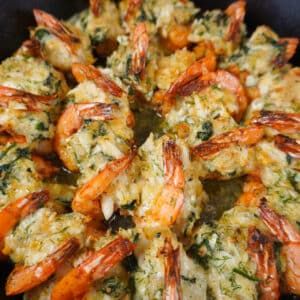 Stuffed Shrimp Stuffed Shrimp Appetizers, Toni's Recipes, Birria Ramen, Baked Stuffed Shrimp, Cajun Turkey, Stuffed Shrimp, Seafood Dish Recipes, Orange Honey, Honey Ham