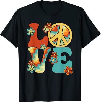 Costume Party Outfit, 70s Costume, Love Peace, Peace Sign, Peace Love, Costume Party, Party Outfit, T Shirt, Design