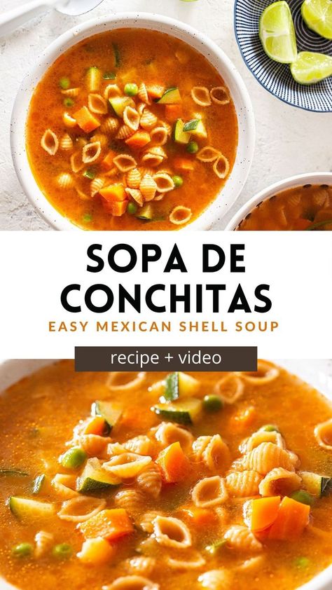 Conchitas Recipe, Amazing Dinners, Mexican Soup Recipes, Mexican Food Dishes, Mexican Soup, Mexican Dinner, Easy Mexican, Mexican Food Recipes Easy, Think Food